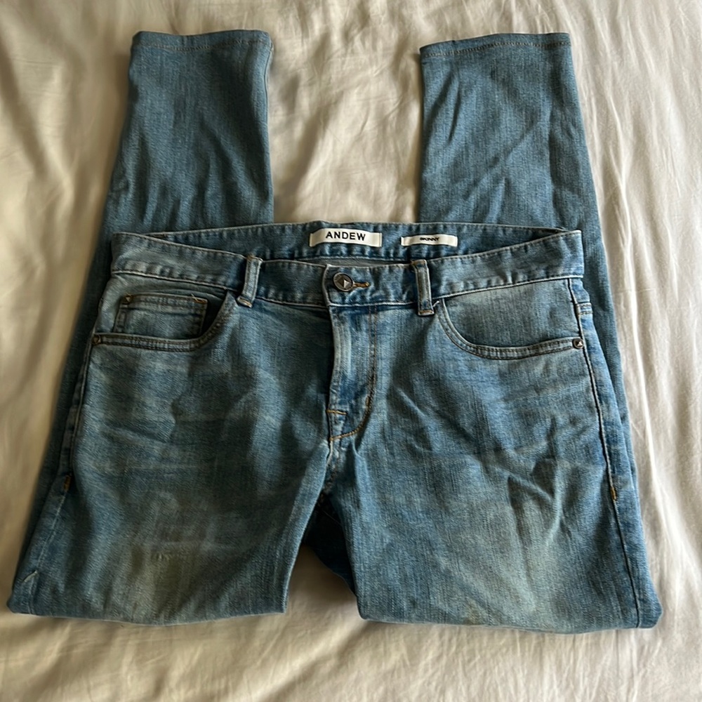 Andew skinny blue jeans